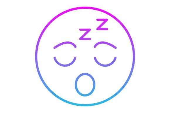 Bring Your Designs to Life with the Sleepy Emoji Line Gradient Icon