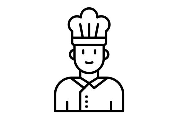 Chef Outline Icon: A Versatile Asset for Modern Design