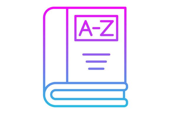 Dictionary Line Gradient Icon: A Visual Guide to Modern Design