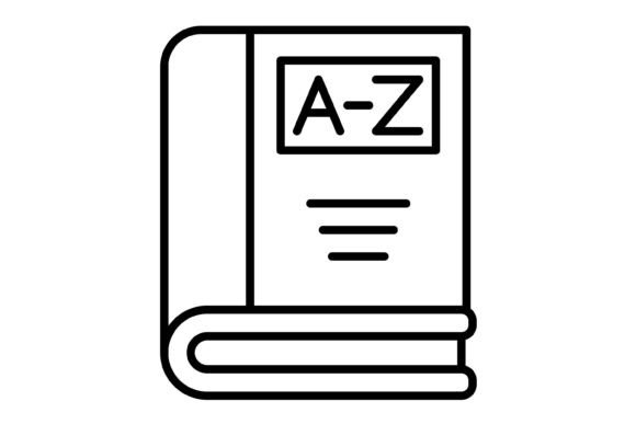 Dictionary Outline Icon: Your New Design Essential