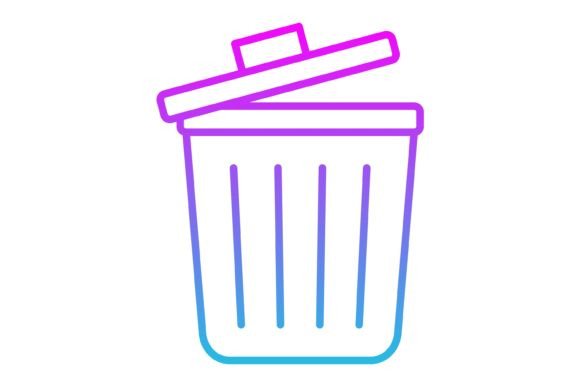 Dustbin Line Gradient Icon: The Modern Design Asset Explained