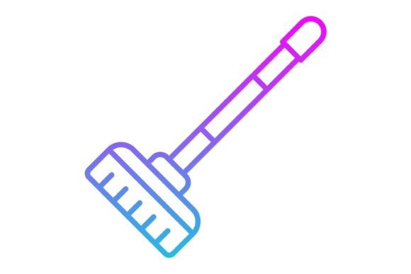 Floor Mop Line Gradient Icon: A Clean Design for Modern Projects