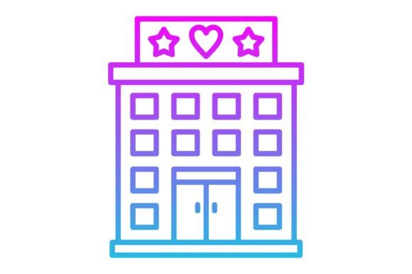 Hotel Line Gradient Icon: A Designer's Guide