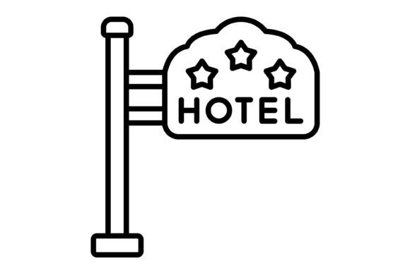 Hotel Sign Outline Icon: A Designer's Guide to Versatile Wayfinding