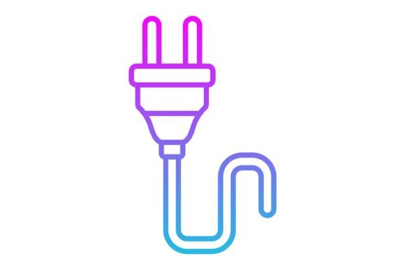 Mastering Visual Harmony with Plug Line Gradient Icon
