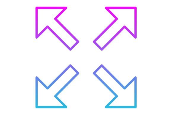 Maximize Line Gradient Icon: A Versatile Asset for Modern Design