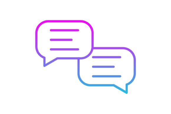 Modern Chat Line Gradient Icons: Elevate Your Digital Presence