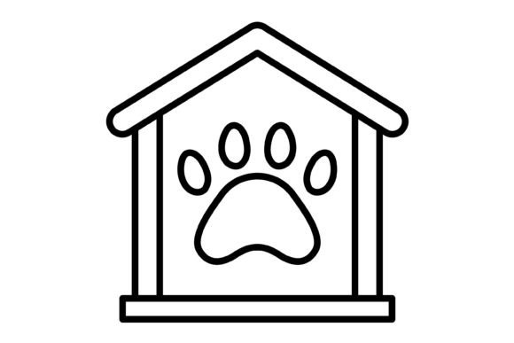 Pet Friendly Outline Icon: Essential Vector Graphics for Modern Design