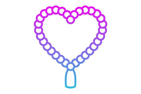 Tasbih Line Gradient Icon: A Versatile Design Asset