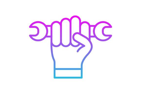 Tool Line Gradient Icon: Your New Go-To Design Asset